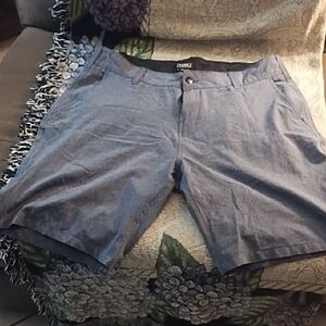 Classic Blue Men's Flat Front Shorts